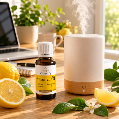 Zitronenöl von Casse-Q – Anwendung im Aroma-Diffuser