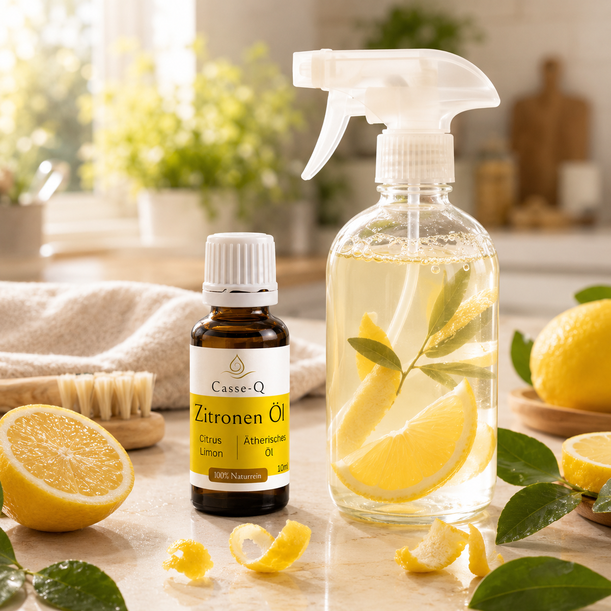 Zitronenöl von Casse-Q – stimmungsvolle Wellness-Anwendung